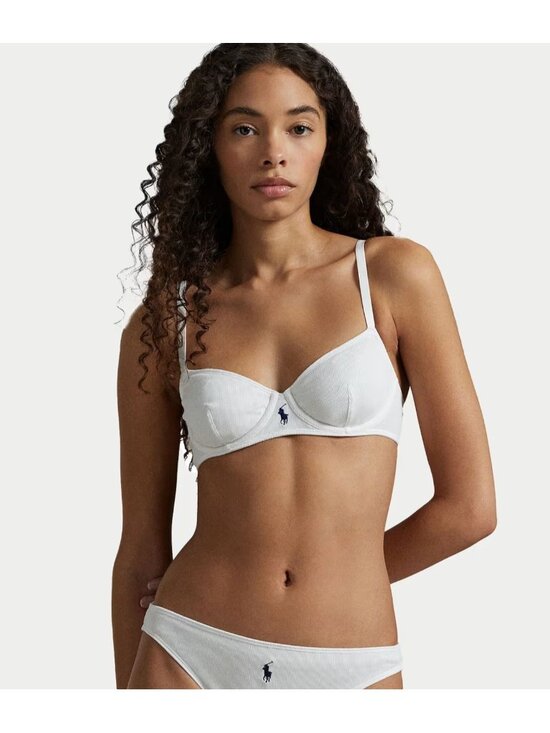 Polo Ralph Lauren Other - Polo RALPH LAUREN Modern Rib Demi Bra White Cloud Size 36 D NWT $78
